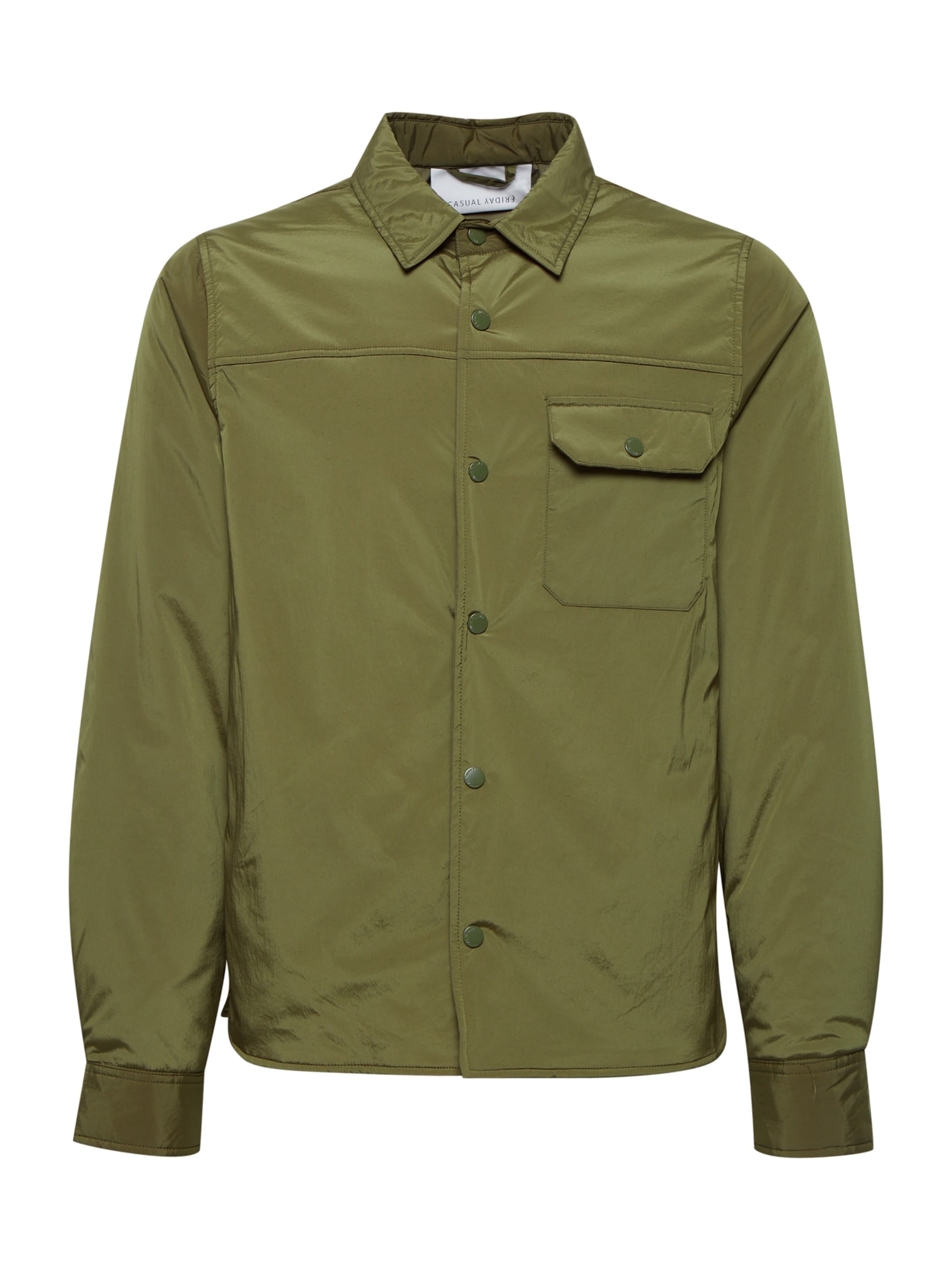 Casual Friday Φθινοπωρινό και ανοιξιάτικο μπουφάν 'CFNick' σε πράσινο: μπροστά