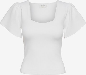 Pull-over 'Kendra' ONLY en blanc : devant