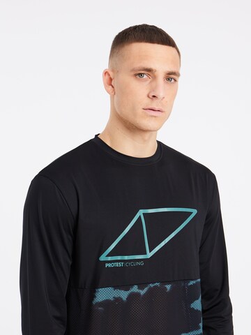 PROTEST Performance Shirt 'PRTNOTSAR' in Black: front