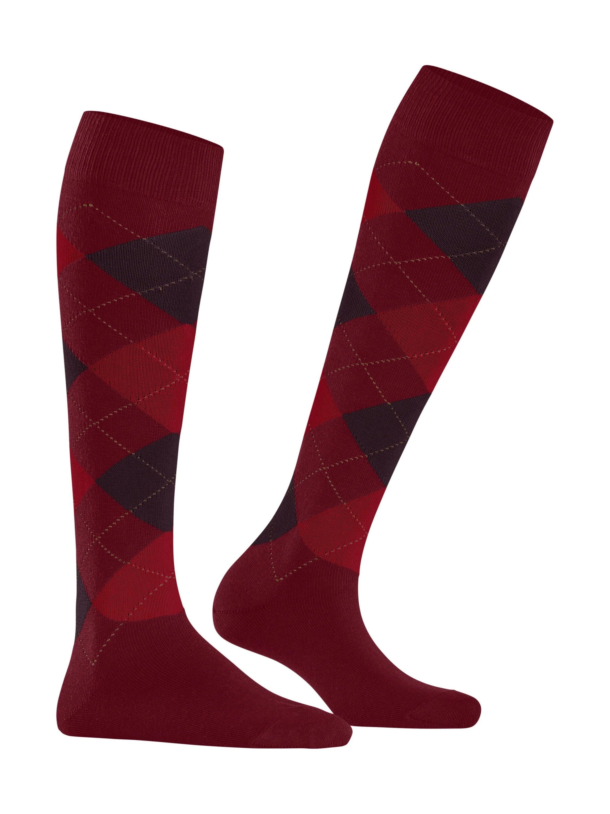 BURLINGTON Overknee Strümpfe 'Queen'‌‌‌ in Rot