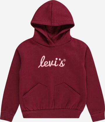 Sweat-shirt Levi's Kids en rouge : devant