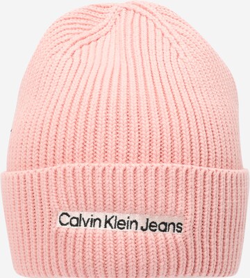 Berretto di Calvin Klein Jeans in rosa: frontale