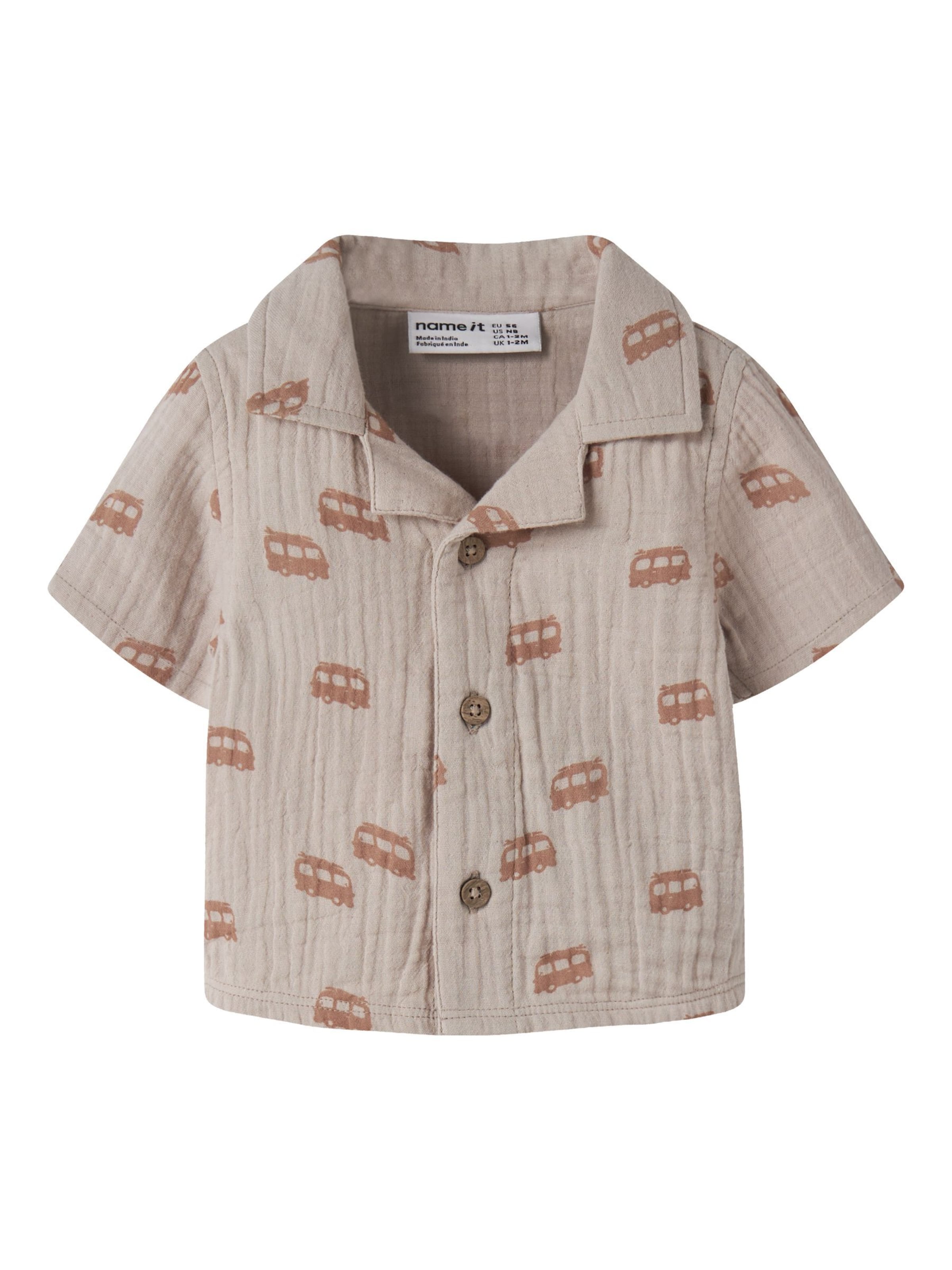 Regular fit Camicia di NAME IT in grigio: frontale