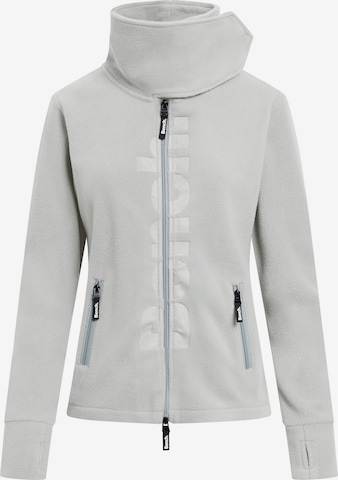BENCH Fleece Jacket 'Finish' in Grey: front