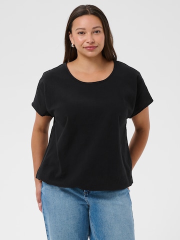 Camicia da donna 'KCNana' di KAFFE CURVE in nero: frontale