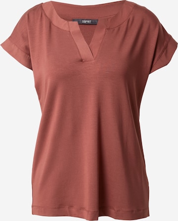 Esprit Collection - Camiseta en marrón: frente