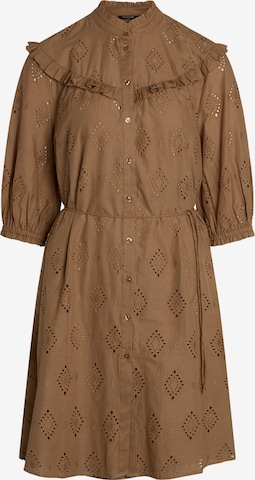 BRUUNS BAZAAR Shirt Dress in Brown: front