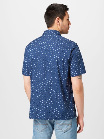 MUSTANG Regular fit Button Up Shirt 'Collin' in Blue