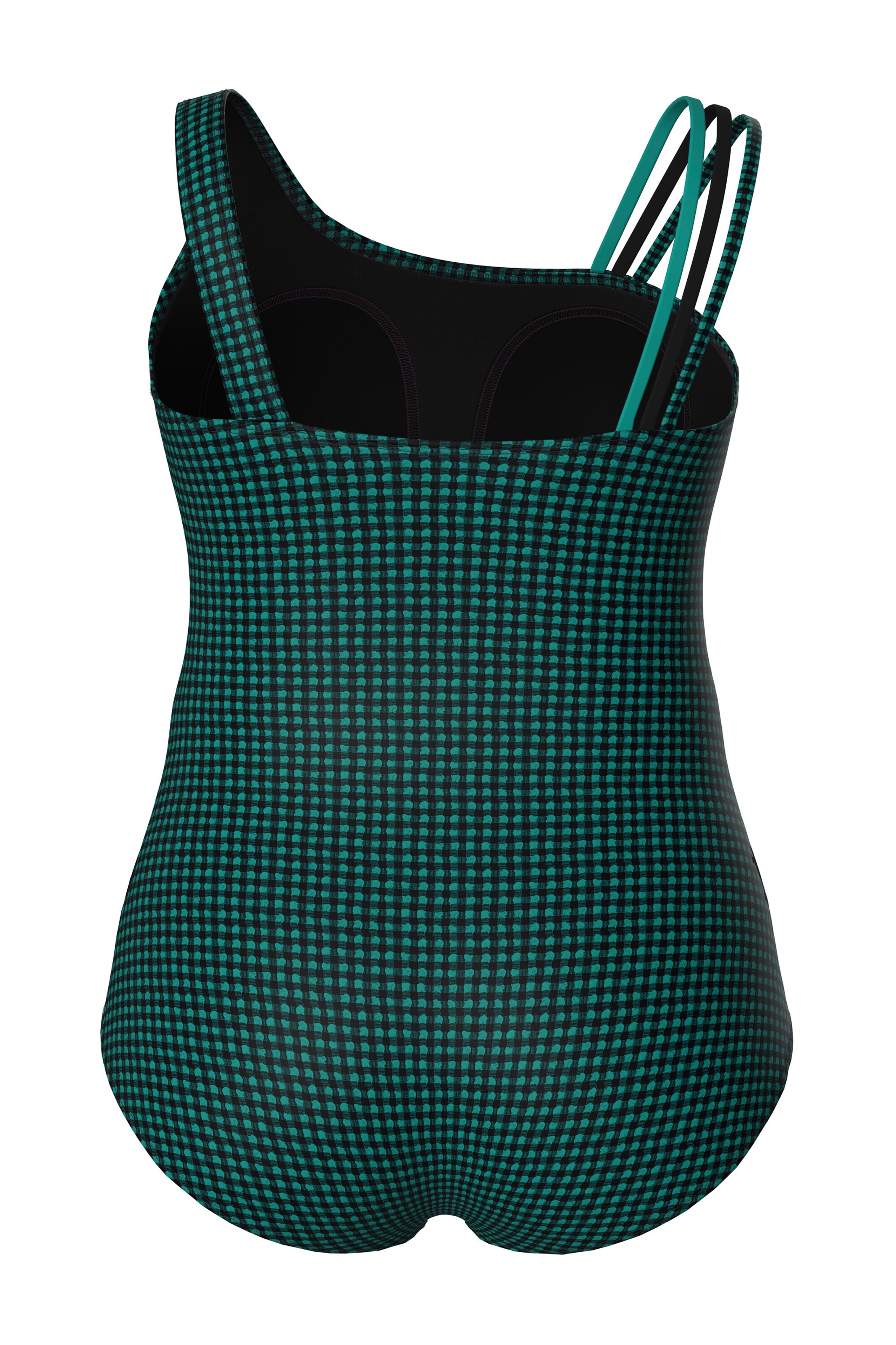 Ulla Popken Badeanzug in Schwarz