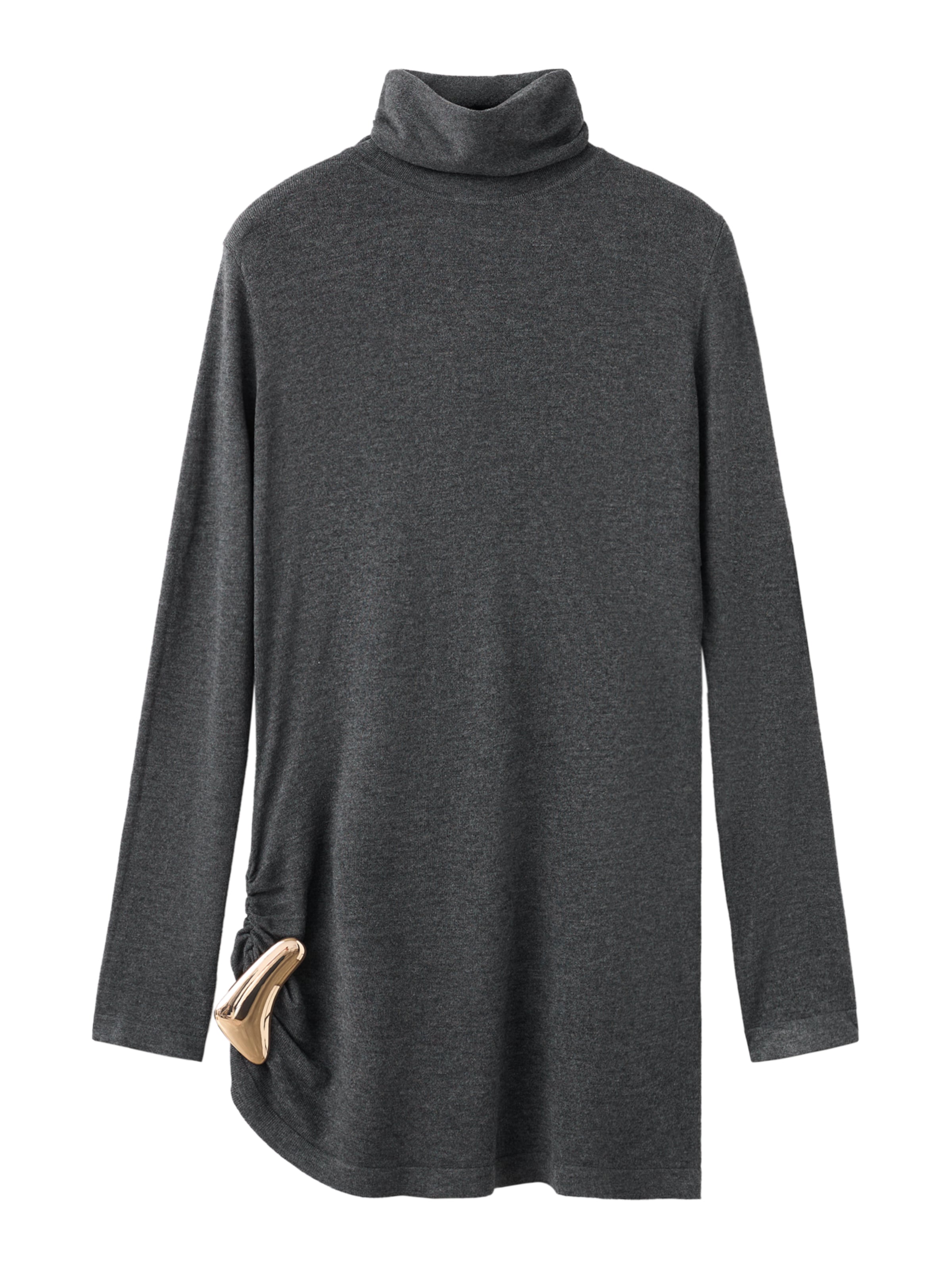 MANGO Пуловер 'ANA' в сиво: отпред