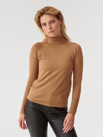 TATUUM Sweater 'NEKOKI' in Brown: front