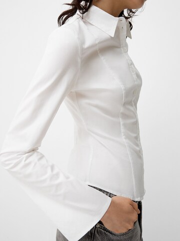 Camicia da donna di Bershka in bianco