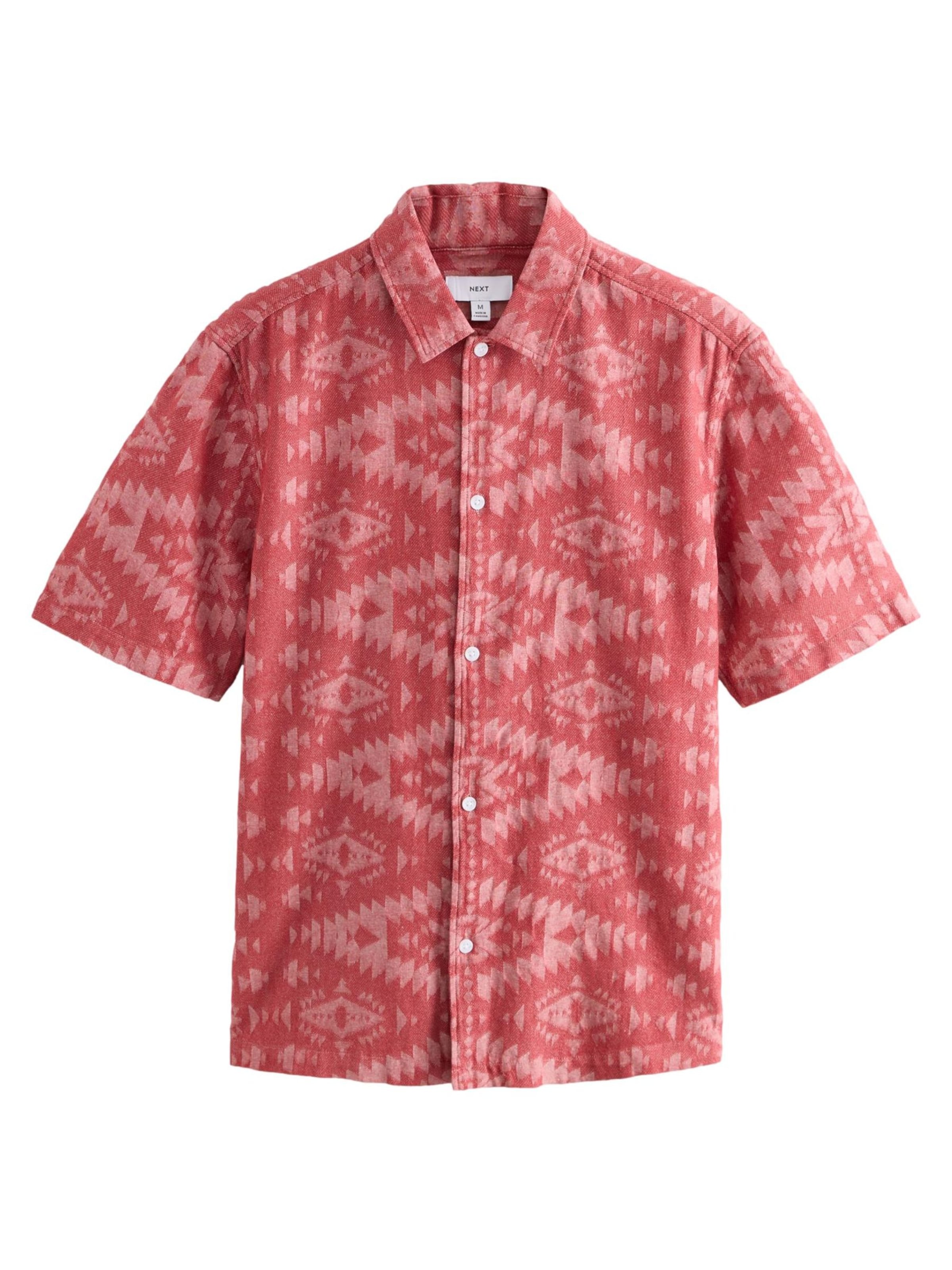 Next Средняя посадка Рубашка 'Navajo' в Красный: спереди