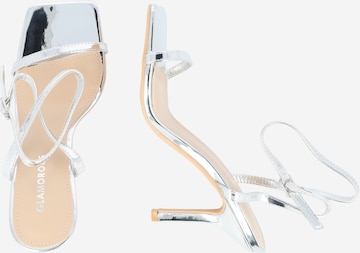 GLAMOROUS Strap Sandals in Silver