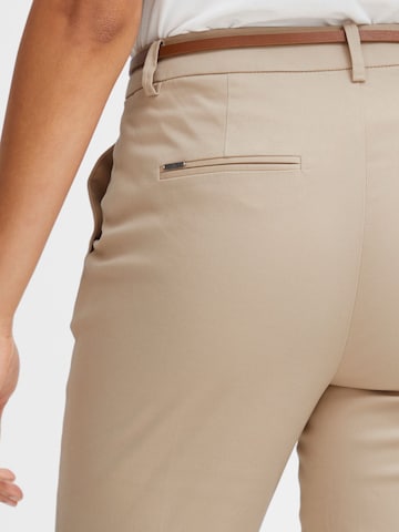 Effilé Pantalon à plis Oxmo en beige