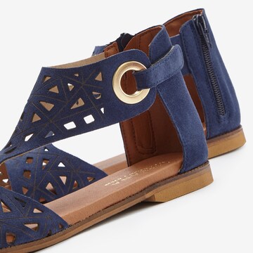 LASCANA T-Bar Sandals in Blue