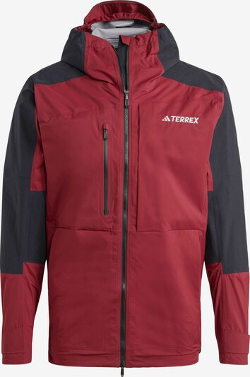 ADIDAS TERREX Outdoor jacket 'Xploric' in Wine red / Black / White, Item view