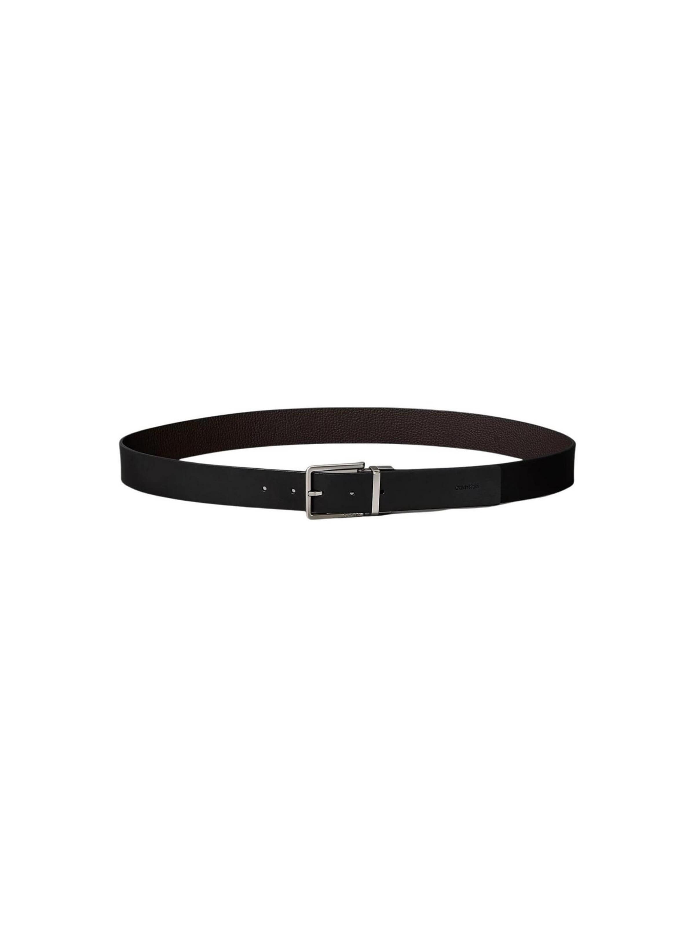 Cintura 'WARMTH BUCKLE SMOOTH 35MM ADJ/RE LV04D7064G' di Calvin Klein in nero: frontale