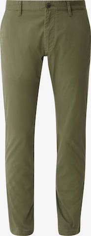 Coupe slim Pantalon chino s.Oliver en vert : devant