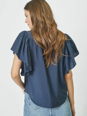 Chemisier 'Hera'' co'couture en bleu