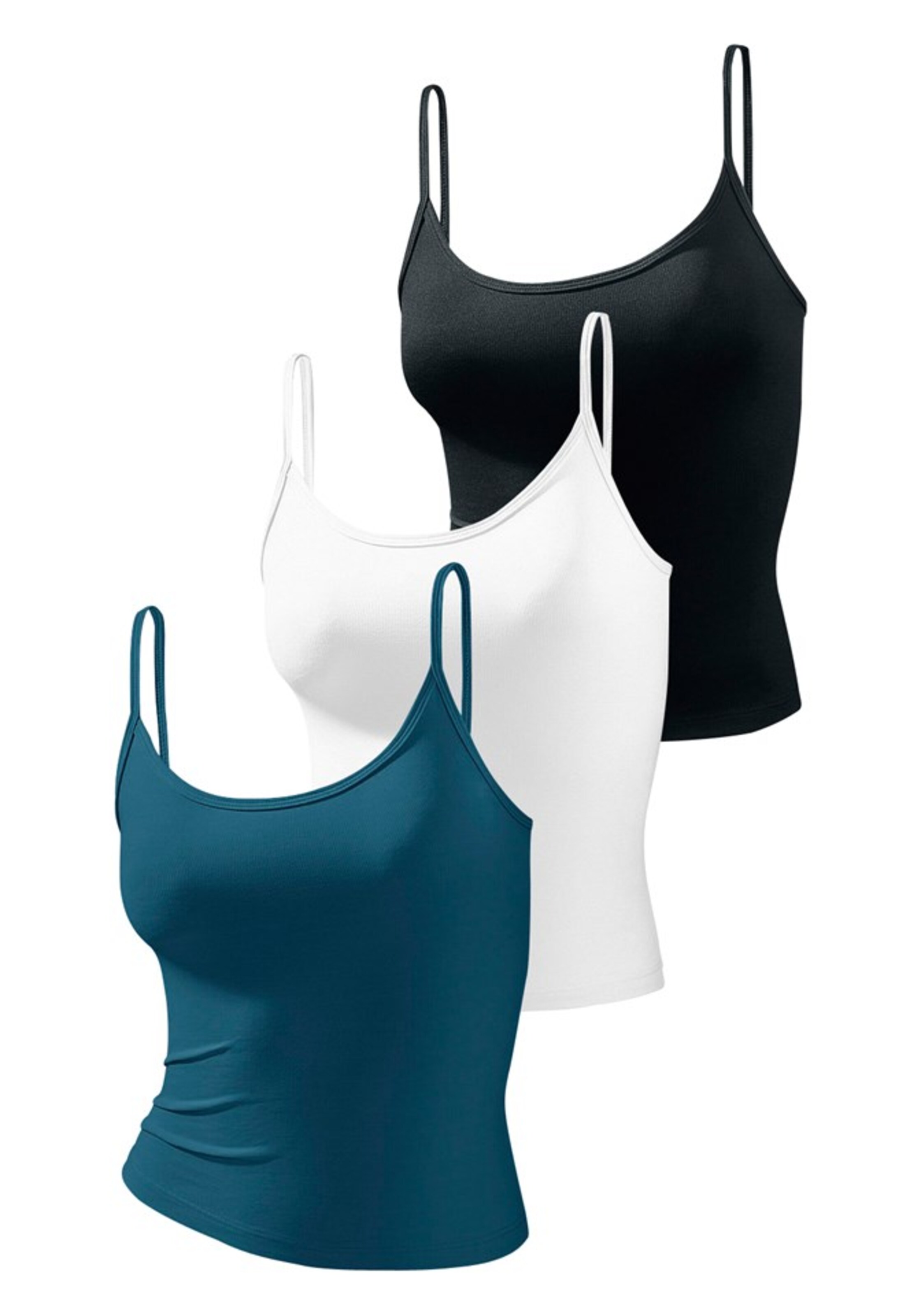 Frauen Wäsche VIVANCE Unterhemd in Blau, Schwarz, Weiß - FG79117