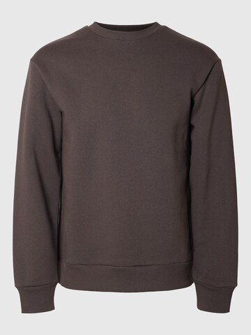 SELECTED HOMME Sweatshirt in Brown