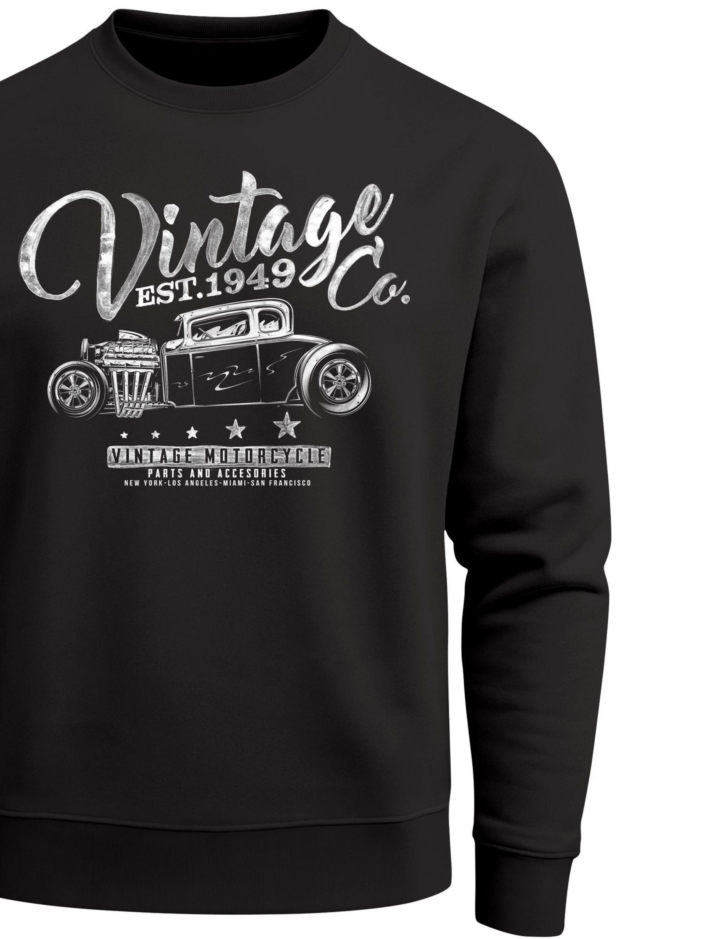Neverless Sweatshirt 'Vintage Car' in Black