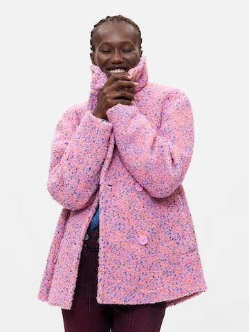 Desigual Přechodný kabát – pink: přední strana