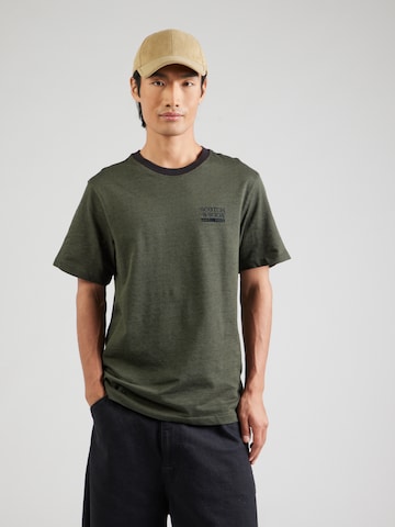 T-Shirt SCOTCH & SODA en vert : devant