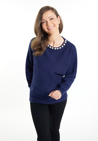 Usha - Pullover 'Sivene' em azul: frente