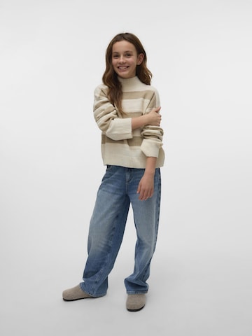 Pull-over 'VMInez' Vero Moda Girl en beige : devant