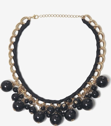 COLLEZIONE ALESSANDRO Kette 'Trixi' in Schwarz: Vorderseite