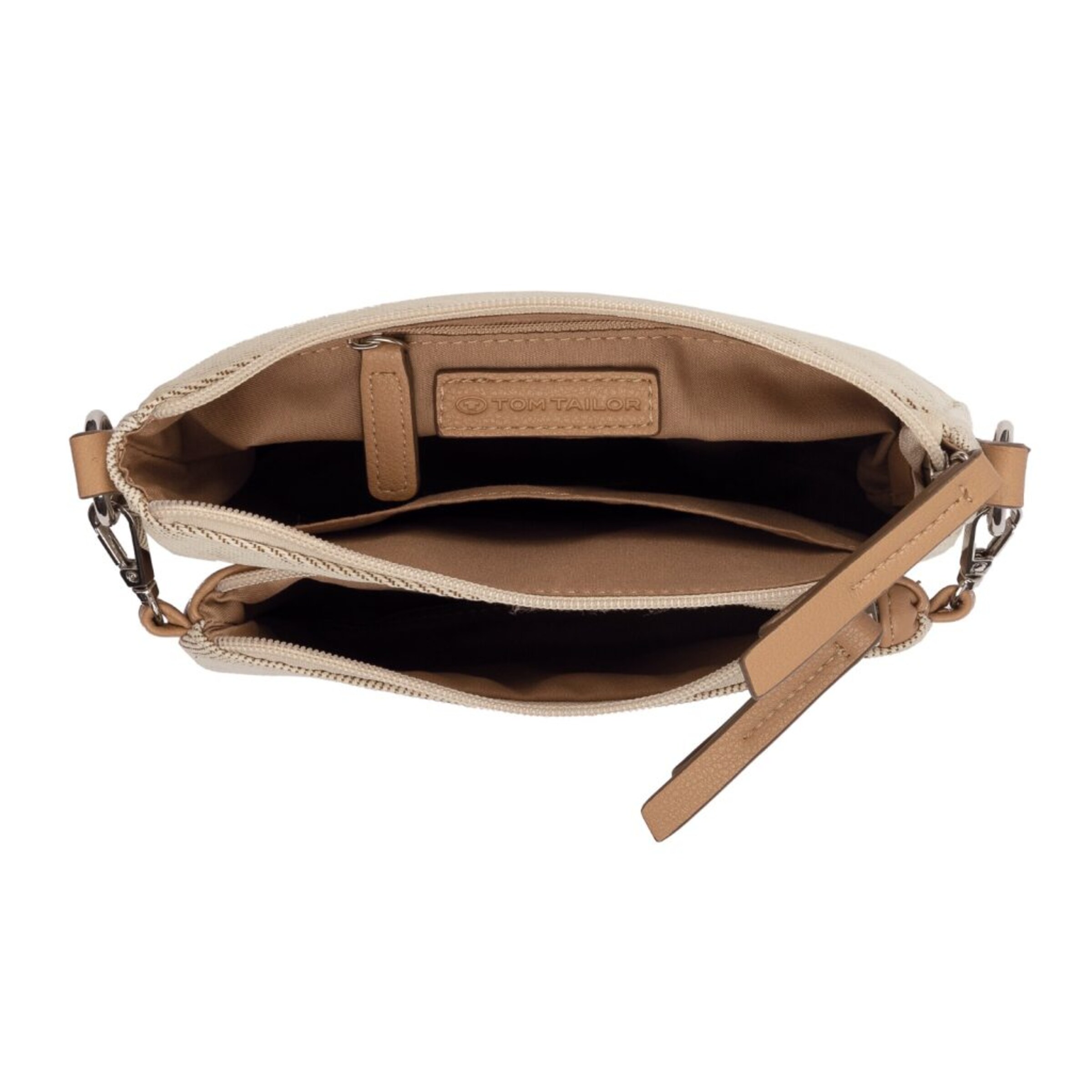 TOM TAILOR Umhängetasche in Beige