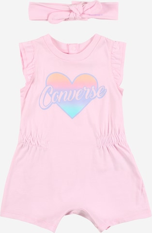 CONVERSE - Conjunto en rosa: frente