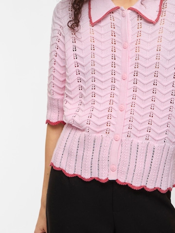 VILA Gebreid vest 'VIZinnia' in Roze