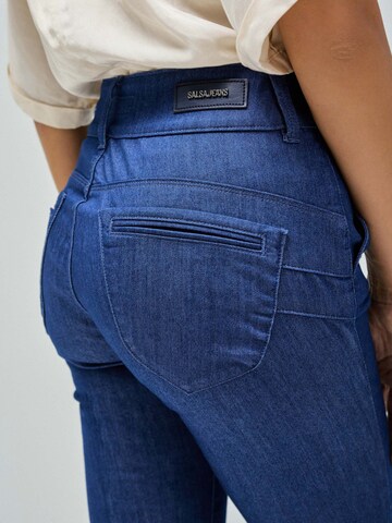 Salsa Jeans Slimfit Broek in Blauw