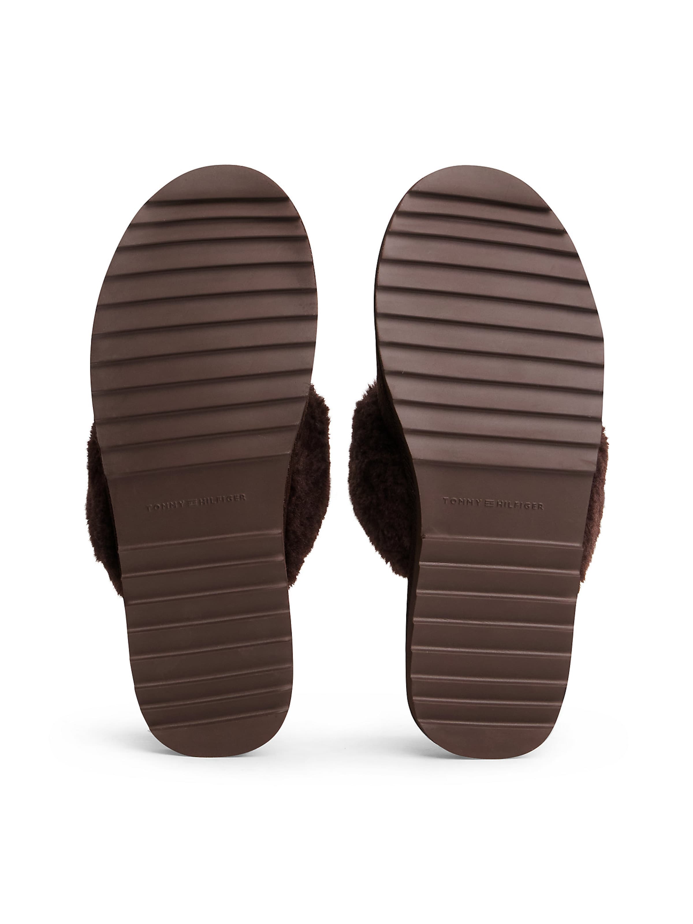 TOMMY HILFIGER Hausschuh in Braun