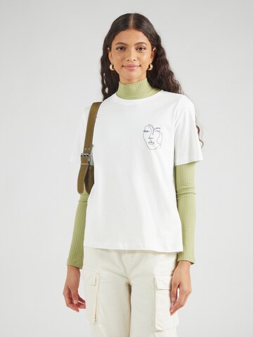 T-shirt VILA en blanc : devant