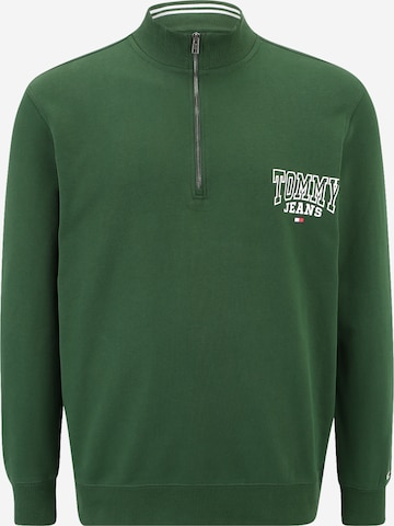 Tommy Jeans Plus Sweatshirt i grön: framsida