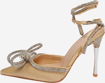 Public Desire - Zapatos destalonado 'MIDNIGHT' en beige