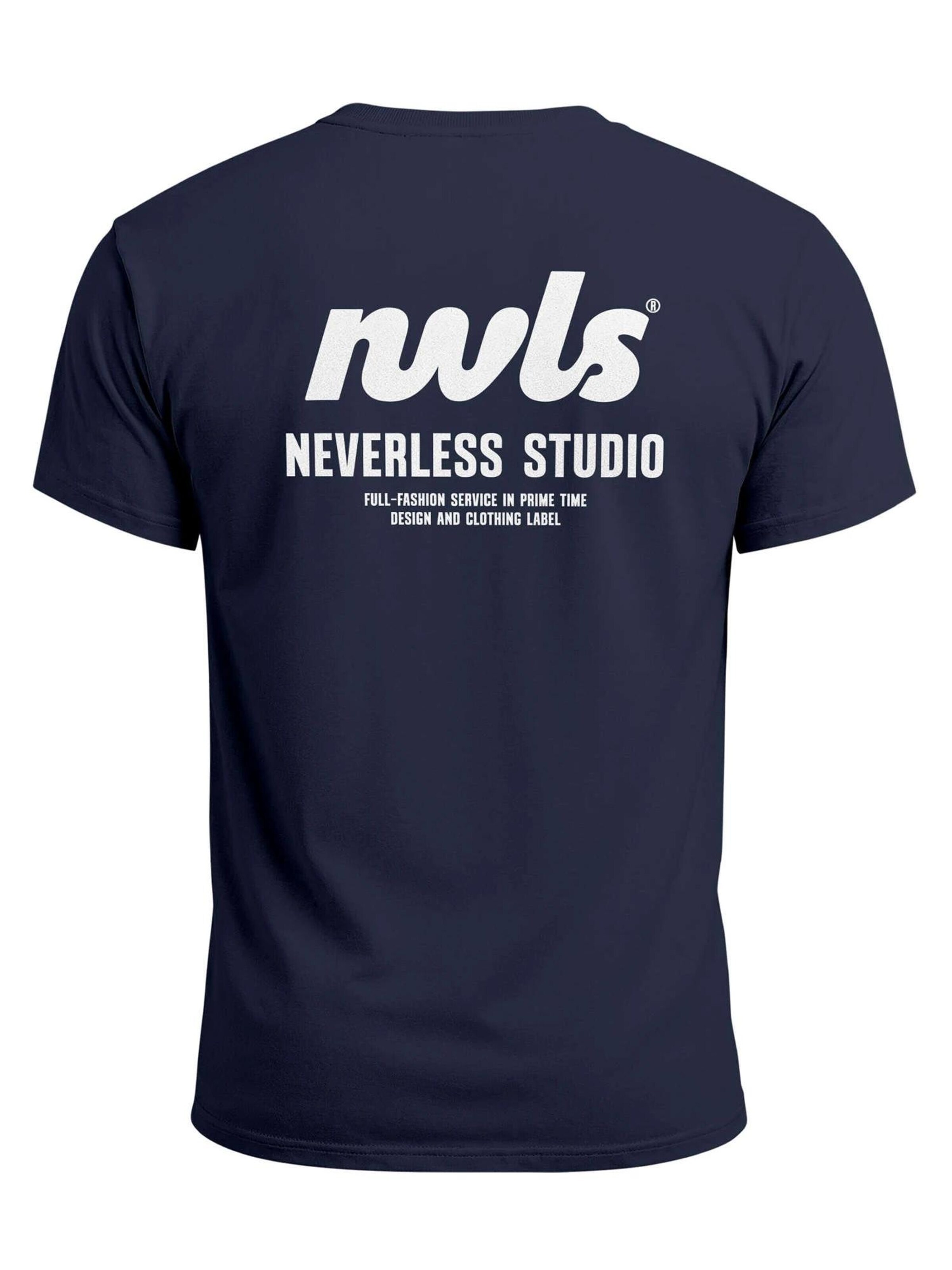 Neverless Shirt 'NVLS Studio' in Blue