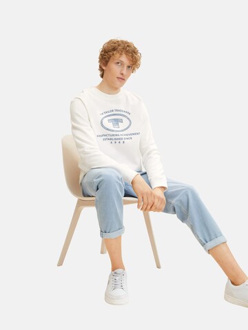 TOM TAILORSweater majica - bijela boja