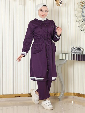 MODAMIHRAM Workwear in Purple: front