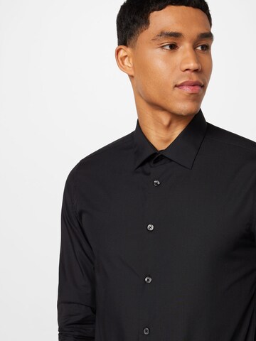 Coupe slim Chemise business BURTON MENSWEAR LONDON en noir