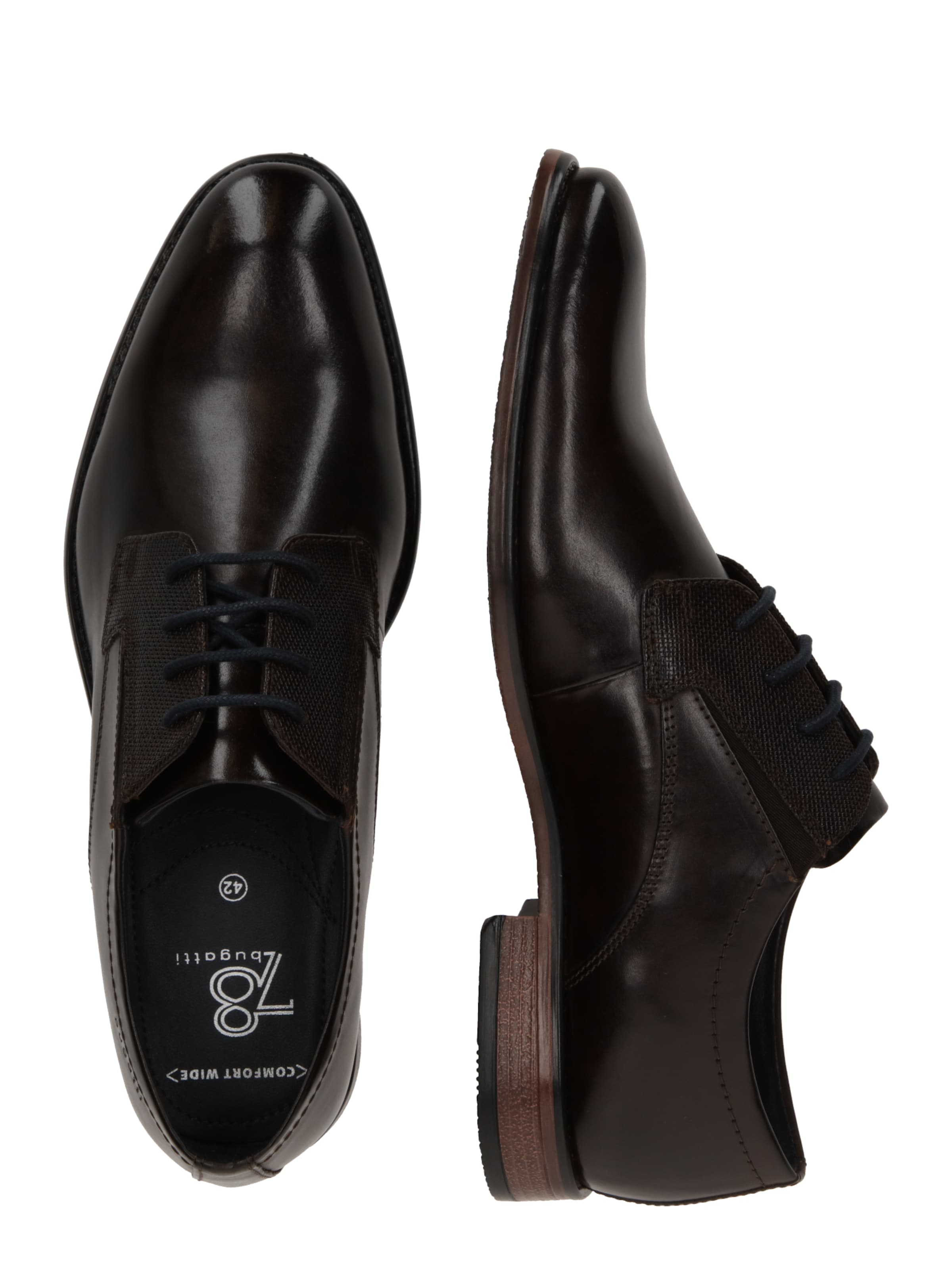 bugatti Δετό παπούτσι 'Rinaldo' σε καφέ