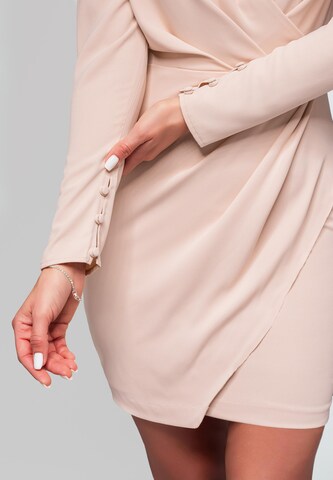 Robe de soirée Ombre en beige