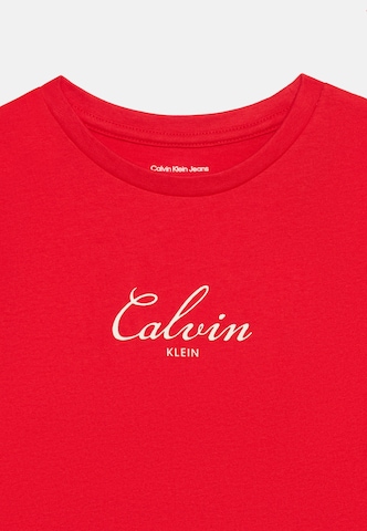 Calvin Klein Jeans Tričko - Červená