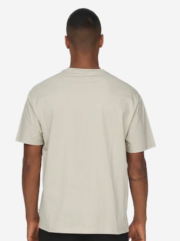 Only & Sons Shirt 'Onsfred' in Beige