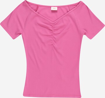 T-Shirt s.Oliver en rose : devant