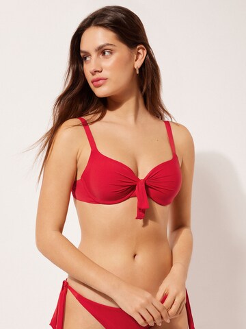 CALZEDONIA Push-up Bikini Top 'Indonesia' in Red